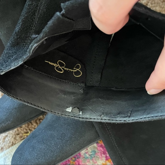 ✨SOLD✨Jessica Simpson Black Suede Knee-High Booties Womens Size 8 - Picture 12 of 12